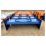 KC 8 ft snow pusher blue