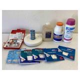 Pool Test Kit, Chemicals, Filter Nets, Solar Algae