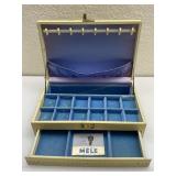Felt Lined Jewelry Case With Drawer