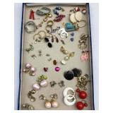 Assorted Earrings: Dangle, Clip On, Stud