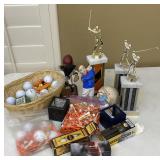Golfing Collectibles, Balls, Tease, Trophies