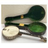 Antique 1923 Vega Tenor Banjo W/ Case