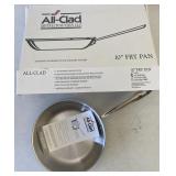 All Clad 10" Stainless Steel Frying Pan, Unused