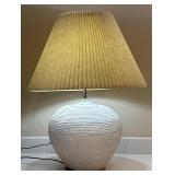 Ceramic Base Table Lamp w/ Accordion Shade