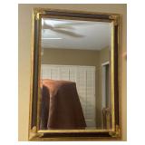 30" X 42" Framed Beveled Wall Mirror