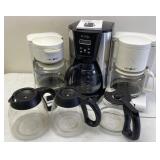 3pc Mr. Coffee Coffee Makers, 3pc Carafes