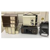 Honeywell Film Projector, Argus Editor, Slides