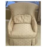 Formal Satin Fabric Easy Chair