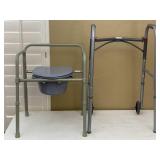 Folding Walker, Self-help Potty Chair