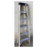 Werner 6 Foot Fiberglass Ladder  Poor Condition