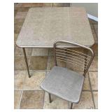 Folding Card Table & Matching Folding Chair