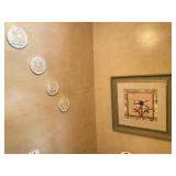 Round Roman Wall Art, Framed Flower Print