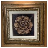 29" X 29" Framed Print: Fleur-de-lis Flower