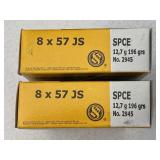 40 Rounds Sellier & Bellot 8x57mm Rifle Ammo