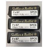 60 Rounds Sellier & Bellot 7x57mm Rifle Ammo