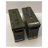 2pc Metal Ammunition Ammo Cans