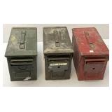 3pc Metal Ammo Cans