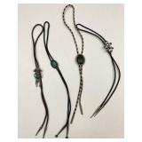 4pc Braided Leather Bola Ties