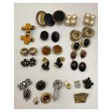 12 Pair Earrings, 9pc Single Earring