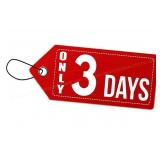 Pick Up Is 3 Days Only: June 1, 3 & 6 9am-12pm