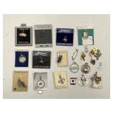Charms, Pins, Silver Pendants