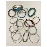 Rhinestone, Beaded Costume Style Bracelets
