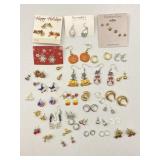 Stud, Dangle Earrings: Holiday, Rhinestone Jewelry