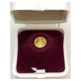 Miniaturized US Walking Liberty $20 Gold Coin