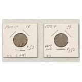 1910 Philadelphia Mint Lincoln Head Pennies