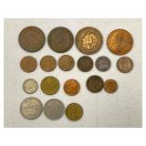 Foreign coins: Canada, Mexico, Germany, Australia