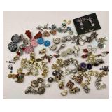Large Assortment Of Clip On Earrings
