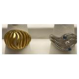 18K, 10K gold plated rings