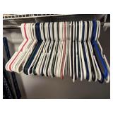 Plastic clothing hangers