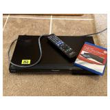 Panasonic Blu-Ray disc player, remote,