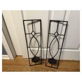 Metal wall sconces (2)