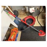 Mop, bucket, scrub brushes