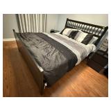 Structures adjustable queen size bed, headboard,
