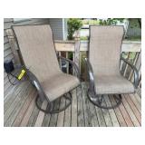 Patio swivel chairs (2)