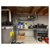 Wire shelving unit, no contents included