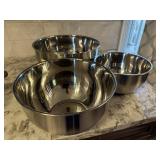 Gripper stainless mixing bowl set (3)