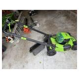 Green Works self-propelled mower