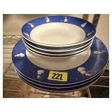 Sakura Snow Pals snowman dishes