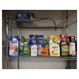 Shelf of consumables, weed killer