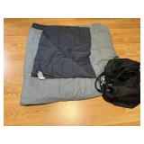 Adidas duffle bag, blanket
