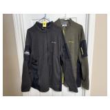 Spyder pullover, zip front shirts (2)