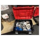 Craftsman toolbox, electrical supplies, contents