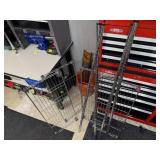 Unassembled wire shelving unit