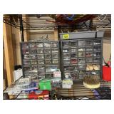 Shelf of hardware, organizers included