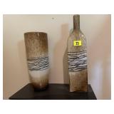 Decorative vase, bottle