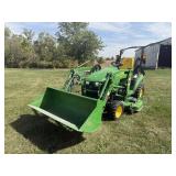 John Deere 1025R Tractor with 120R loader